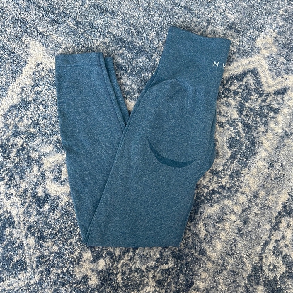 NVGTN Slate Blue seamless leggings